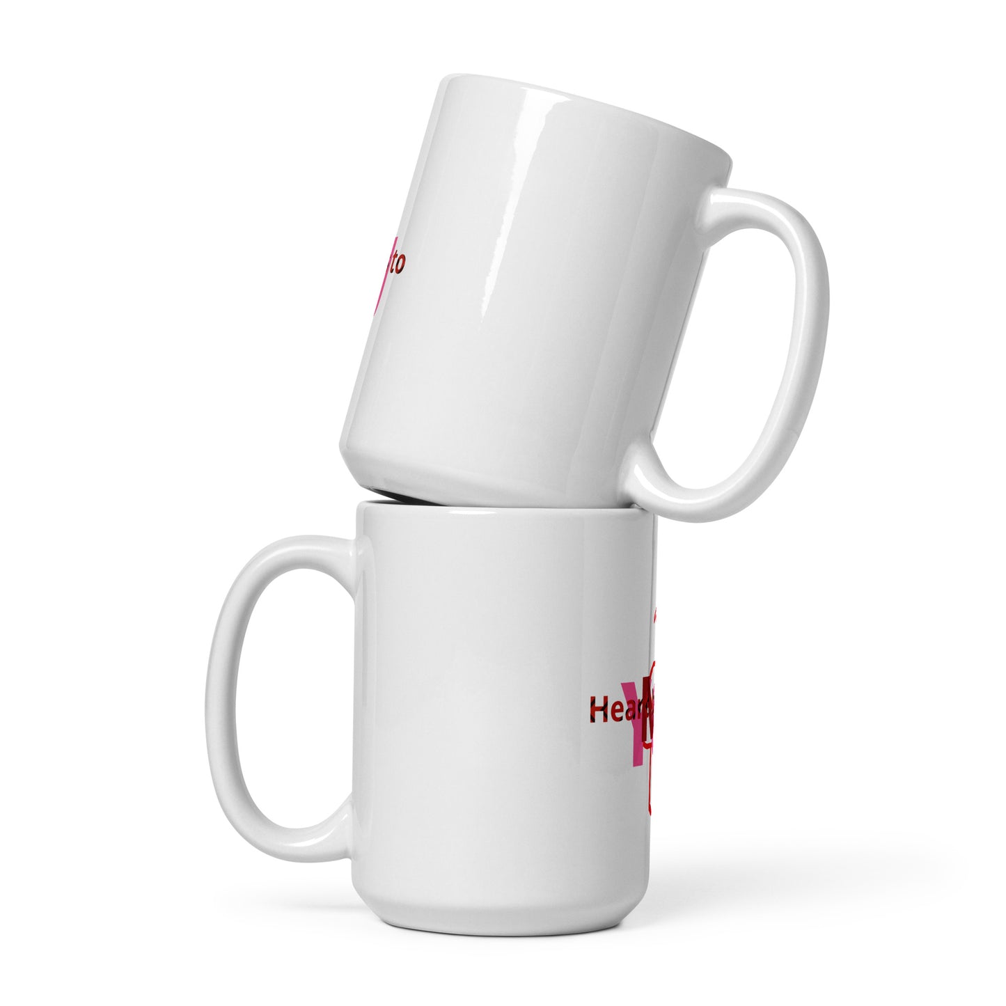 White glossy mug